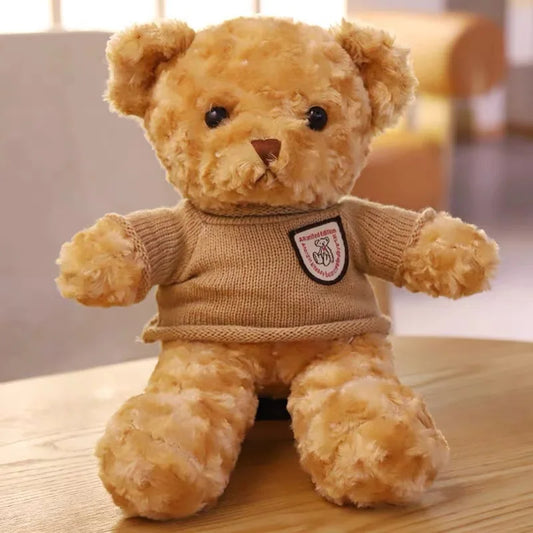 Cozy Teddy Bear Plush- Sweater Edition