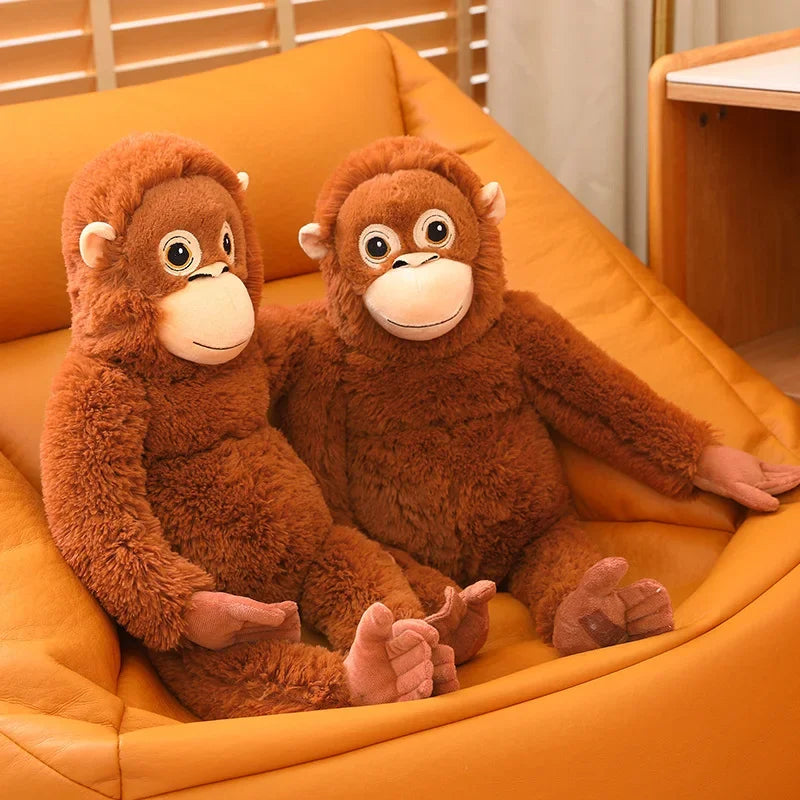 Orangutan Cuddle Plush Punch - Comfort Companion Plush Gorilla Soft Stuffed Plushy