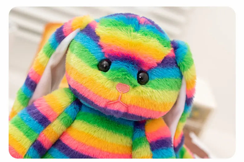 Rainbow Bunny Plush Toy