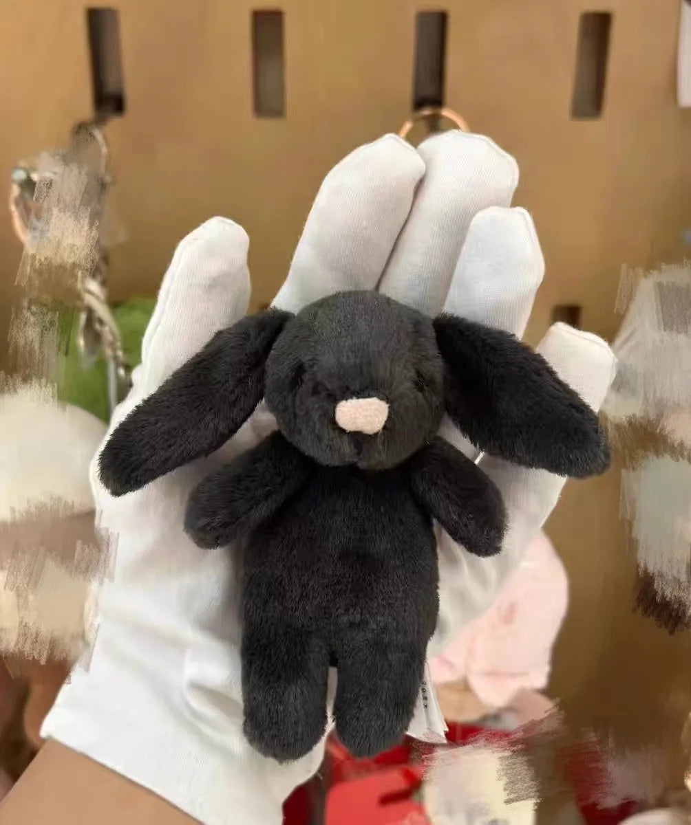 Fluffy Bunny Keychain Charm