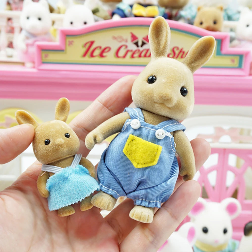 Mini Forest Animal Dollhouse Set