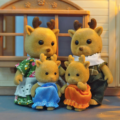Mini Forest Animal Dollhouse Set