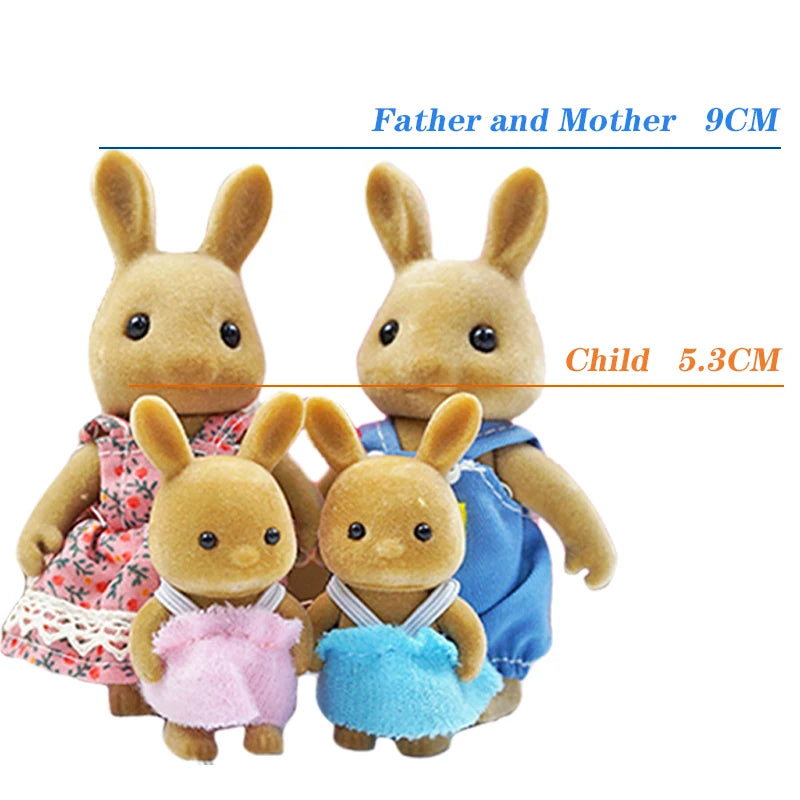 Mini Forest Animal Dollhouse Set