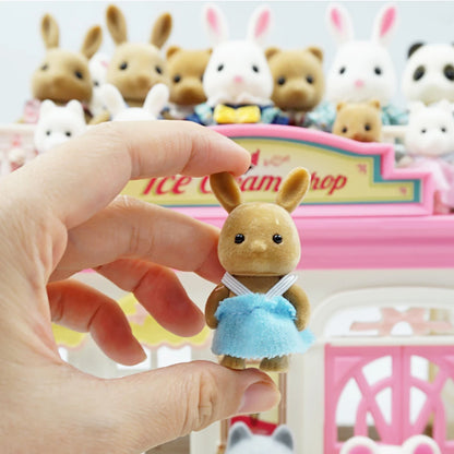 Mini Forest Animal Dollhouse Set