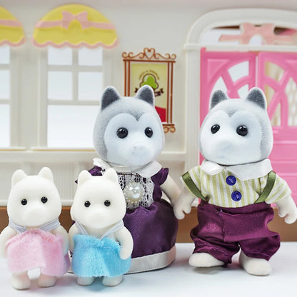 Mini Forest Animal Dollhouse Set