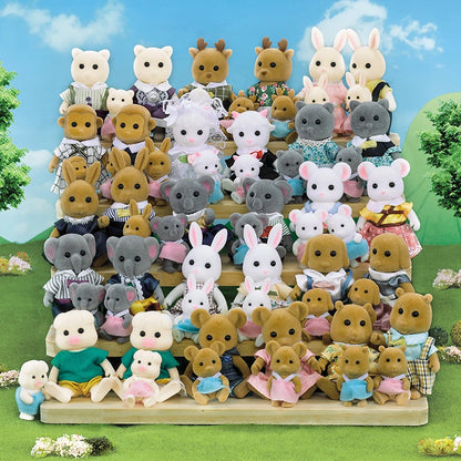 Mini Forest Animal Dollhouse Set