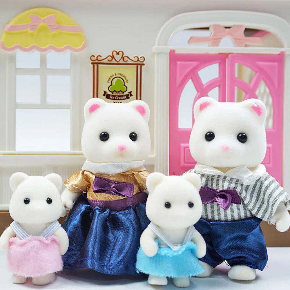 Mini Forest Animal Dollhouse Set