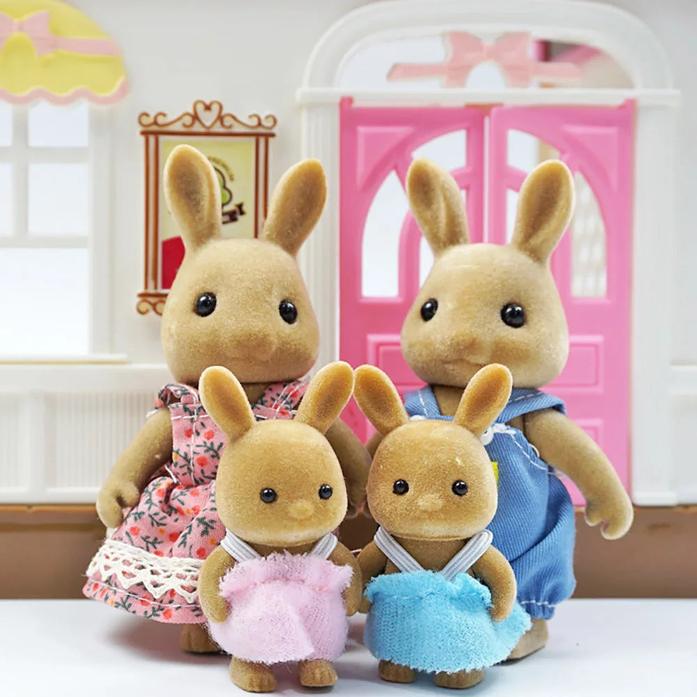 Mini Forest Animal Dollhouse Set