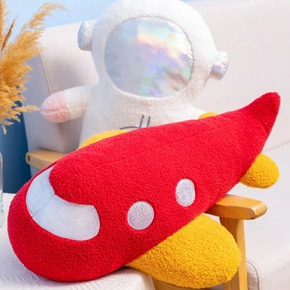 GalaxyCuddle Astronaut Plush Pillow 🚀💛