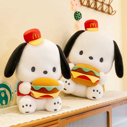Cute Burger Puppy Plush Toy