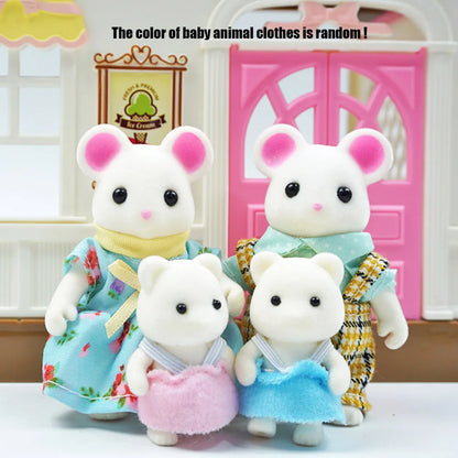 Mini Forest Animal Dollhouse Set