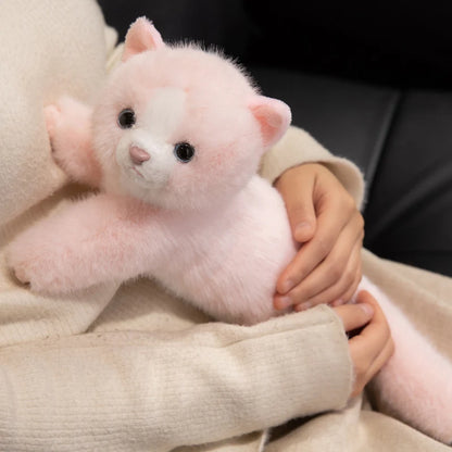 Persian Cat Plush – Gray & Pink Edition