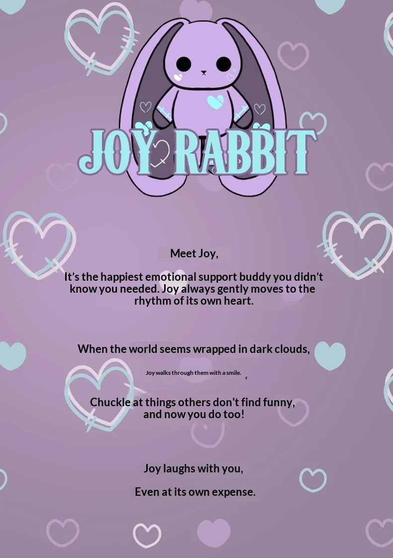 Purple Long Ear Bunny Plush