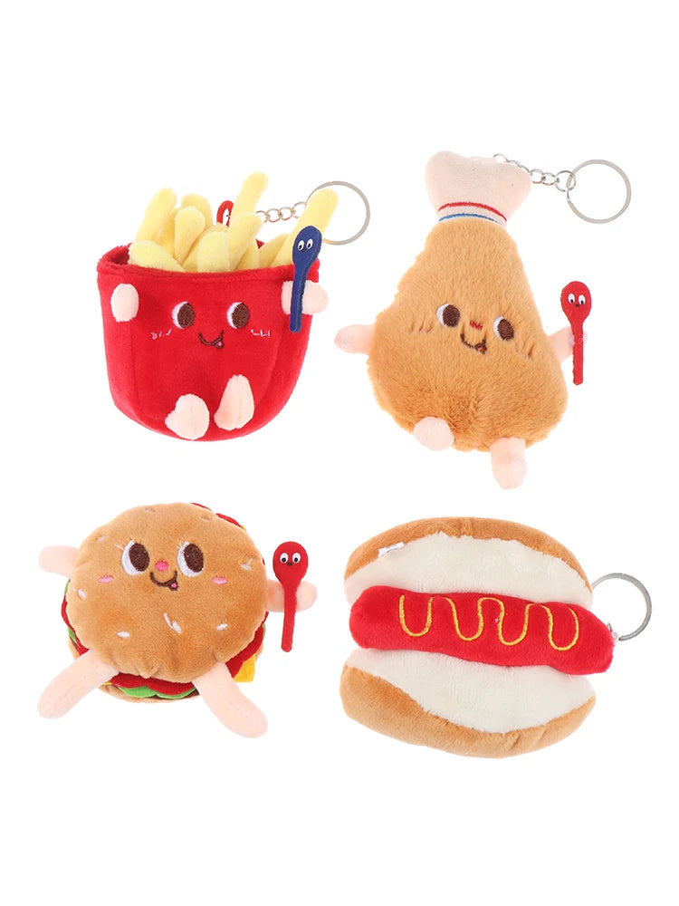 Mini Fast Food Plush Keychain