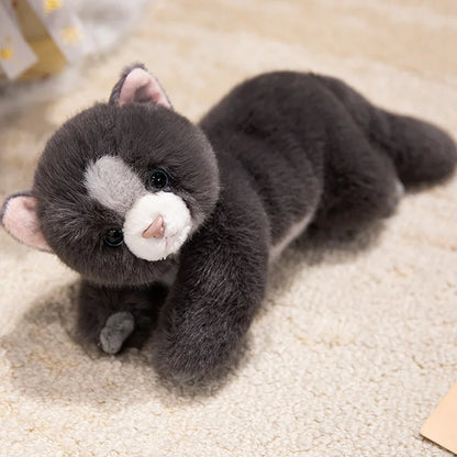 Persian Cat Plush – Gray & Pink Edition