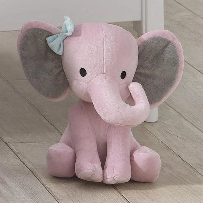 Gray & Pink Elephant Plush- Ultra-soft Comfort Pillow