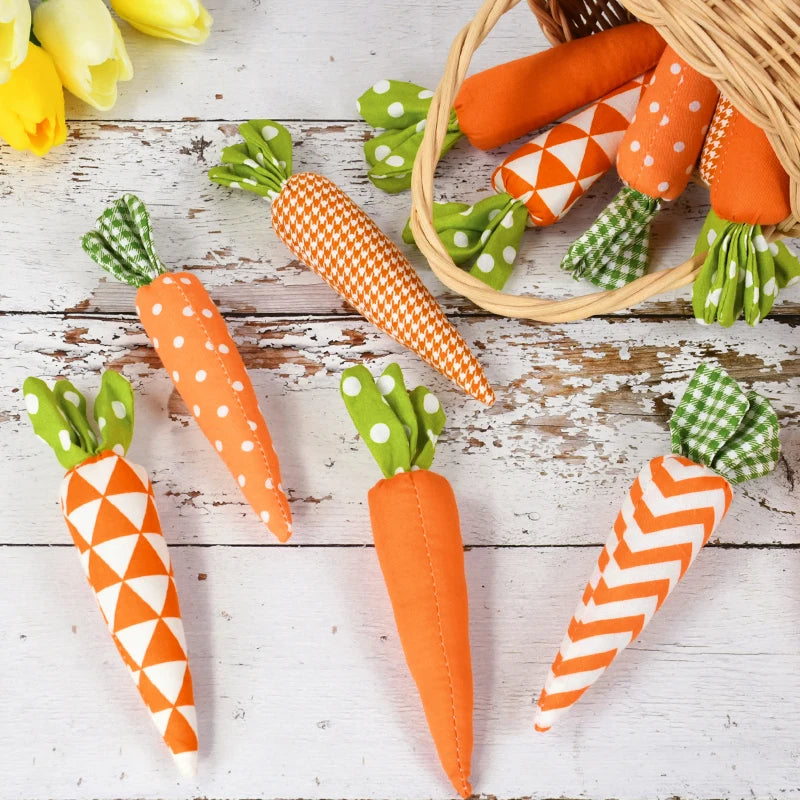 Bunny Garden Easter Carrot Plush Set