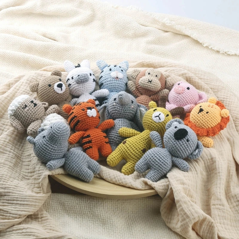 Handmade Crochet Animals- Cotton Knitted Plush Companion