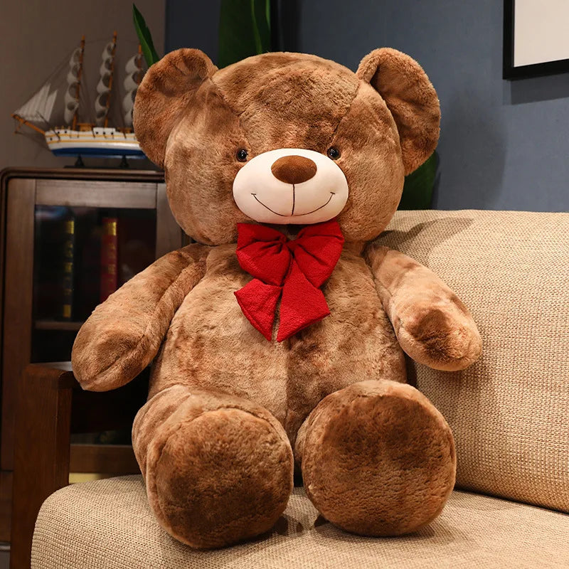Large Bow Teddy Bear Plushy