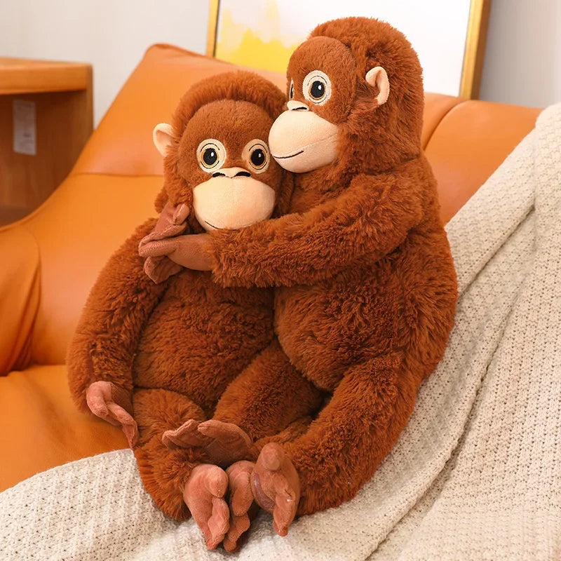 Orangutan Cuddle Plush Punch - Comfort Companion Plush Gorilla Soft Stuffed Plushy