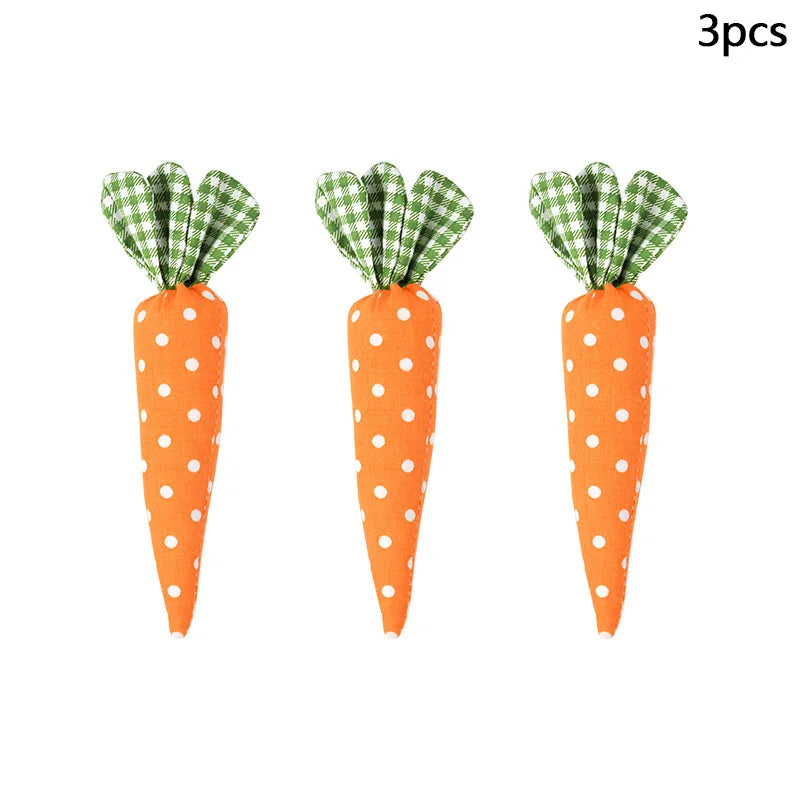 Bunny Garden Easter Carrot Plush Set