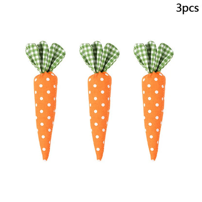 Bunny Garden Easter Carrot Plush Set