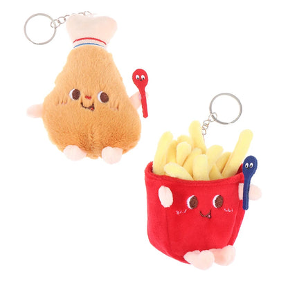 Mini Fast Food Plush Keychain