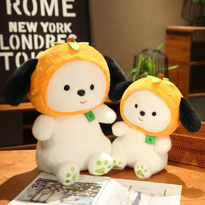 Tiny Persimmon Puppy Plush