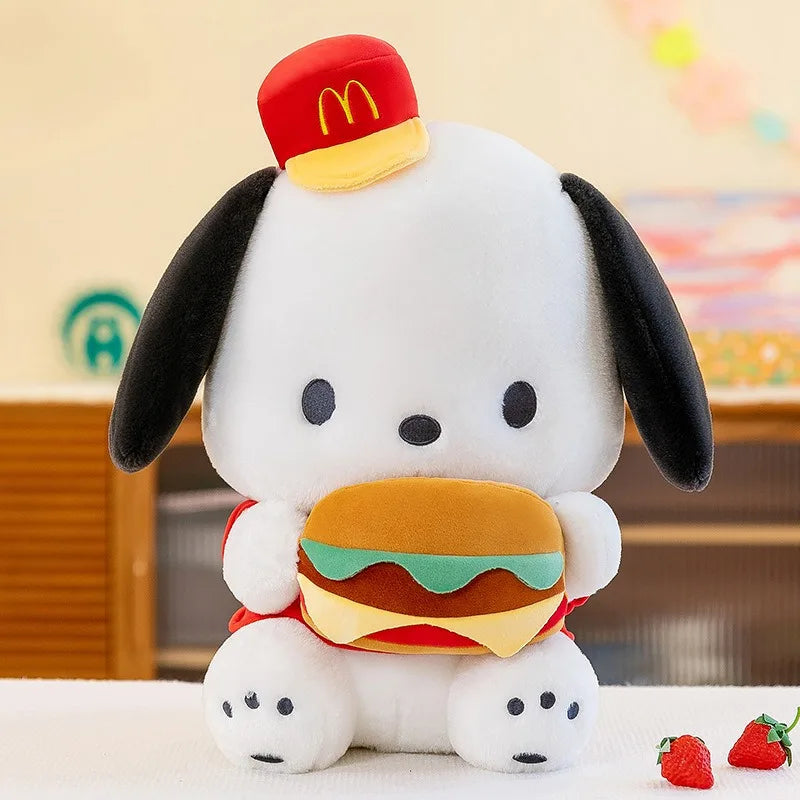 Cute Burger Puppy Plush Toy