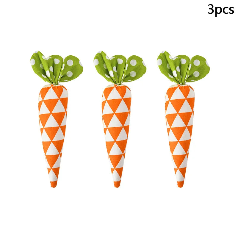 Bunny Garden Easter Carrot Plush Set
