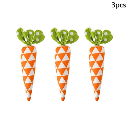 Bunny Garden Easter Carrot Plush Set