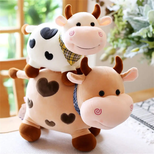 Cute Farm Cow Plush Doll