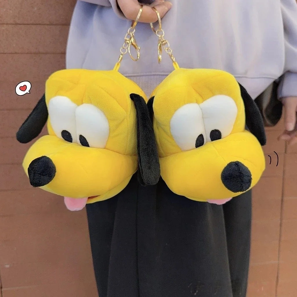 Mickey, Minnie & Pluto Plushy Keychains