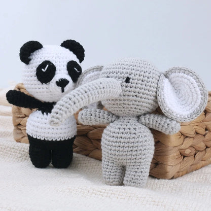 Handmade Crochet Animals- Cotton Knitted Plush Companion