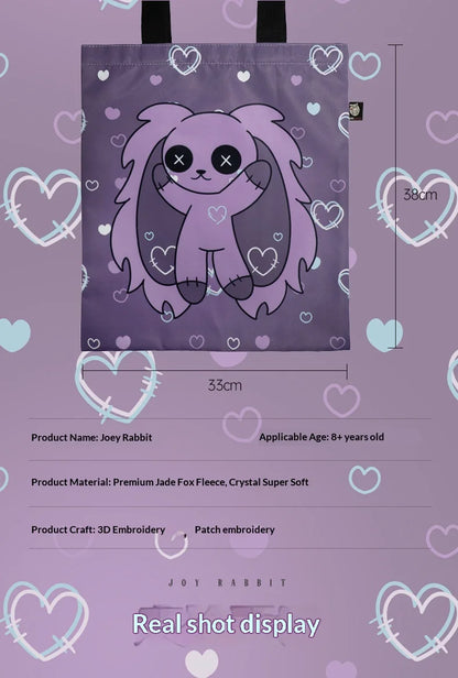 Purple Long Ear Bunny Plush