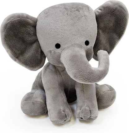 Gray & Pink Elephant Plush- Ultra-soft Comfort Pillow