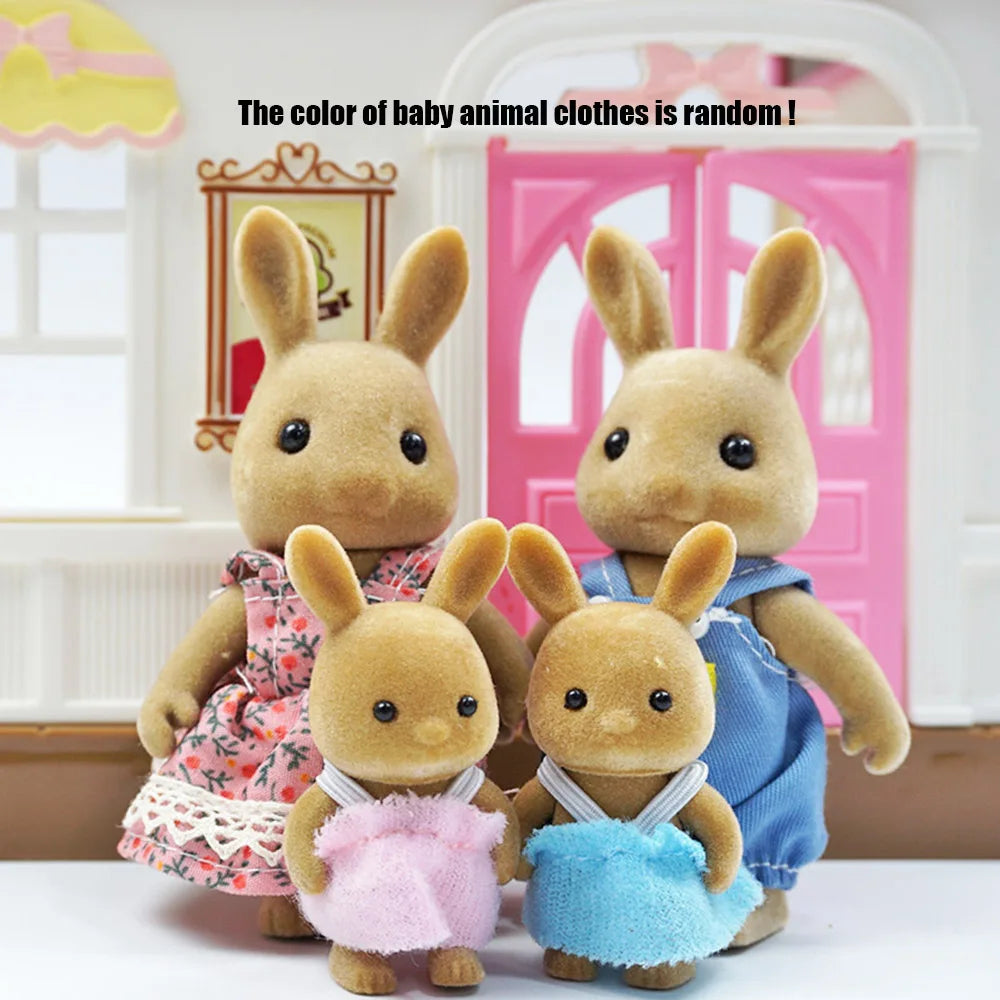 Mini Forest Animal Dollhouse Set