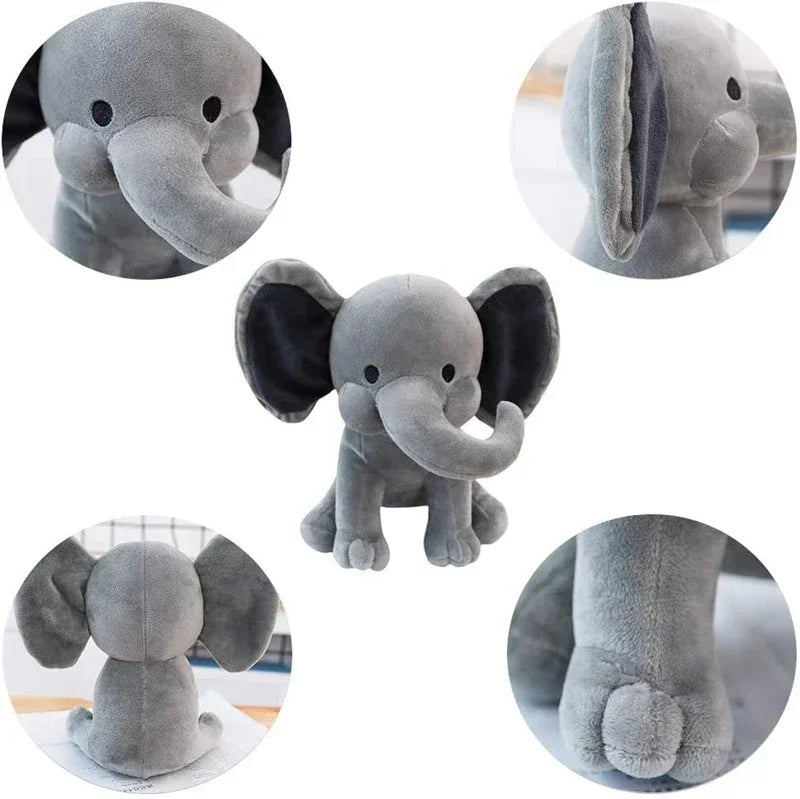 Gray & Pink Elephant Plush- Ultra-soft Comfort Pillow