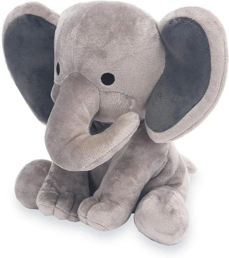 Gray & Pink Elephant Plush- Ultra-soft Comfort Pillow