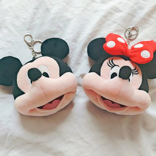 Mickey, Minnie & Pluto Plushy Keychains