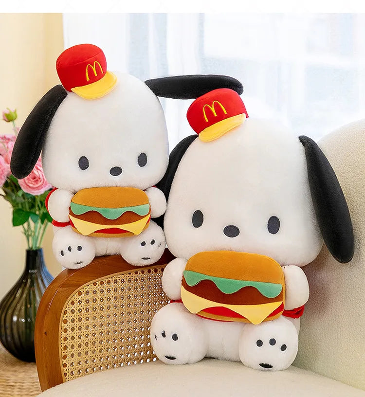 Cute Burger Puppy Plush Toy