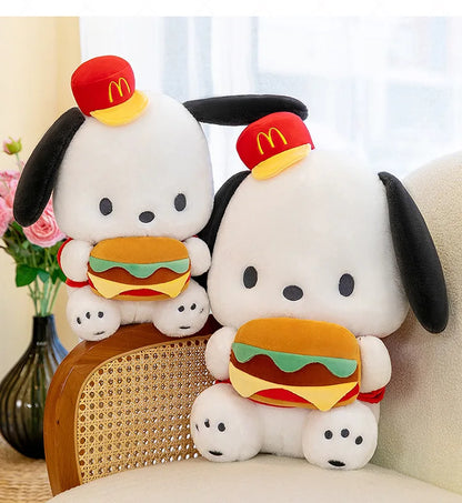 Cute Burger Puppy Plush Toy