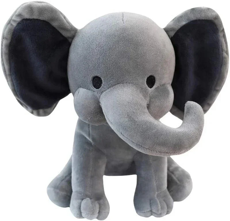 Gray & Pink Elephant Plush- Ultra-soft Comfort Pillow