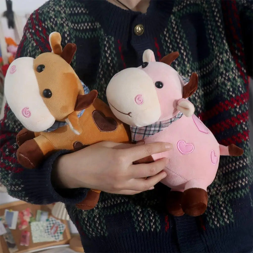 Cute Farm Cow Plush Doll