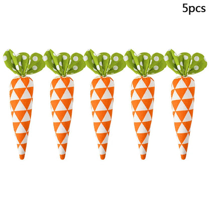 Bunny Garden Easter Carrot Plush Set