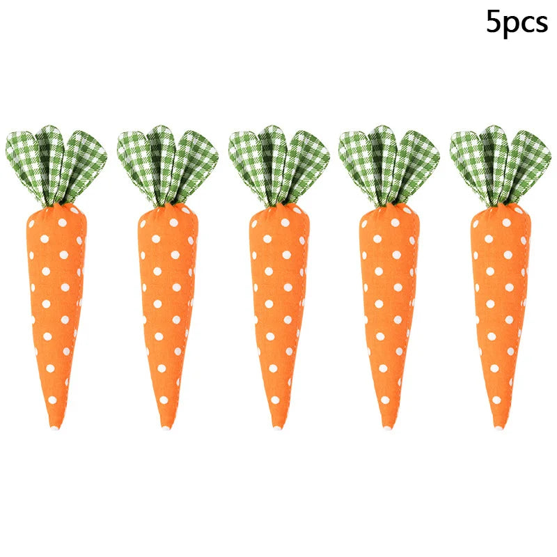 Bunny Garden Easter Carrot Plush Set