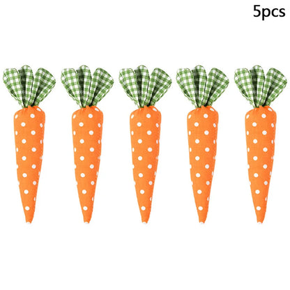 Bunny Garden Easter Carrot Plush Set