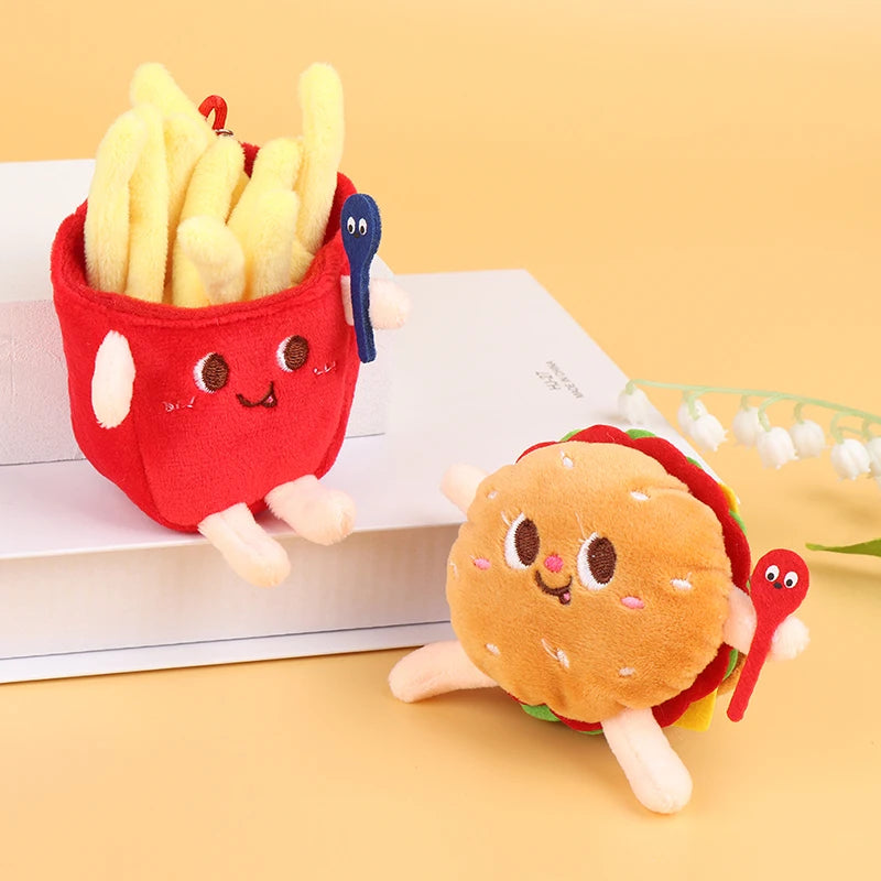 Mini Fast Food Plush Keychain