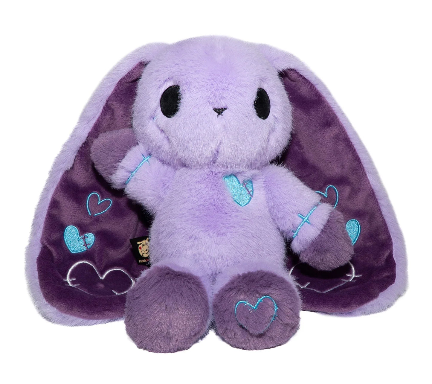 Purple Long Ear Bunny Plush