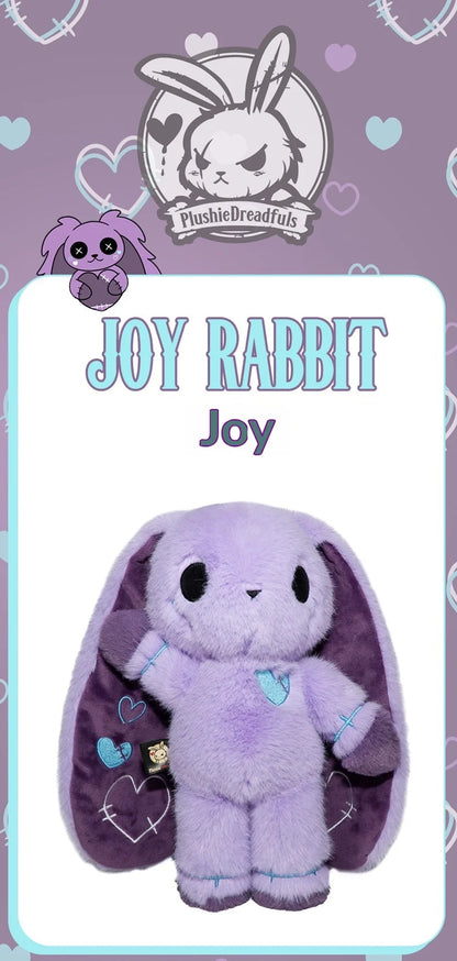 Purple Long Ear Bunny Plush
